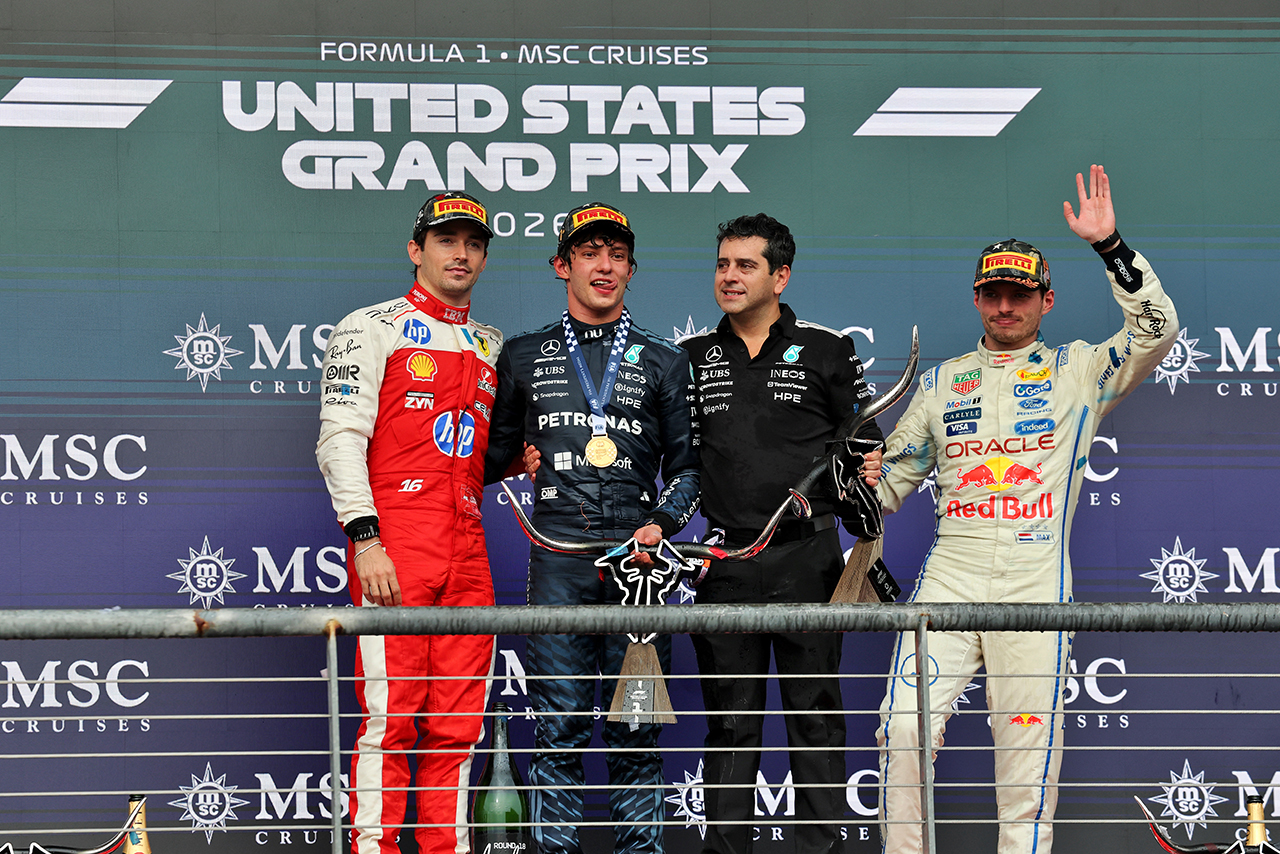 2026年F1第18戦アメリカGP　表彰式