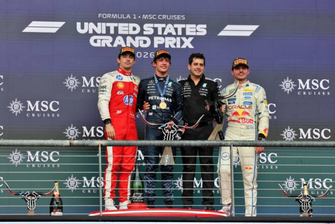2026年F1第18戦アメリカGP　表彰式