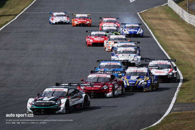 GT500クラス決勝スタート　2026スーパーGT第7戦オートポリス