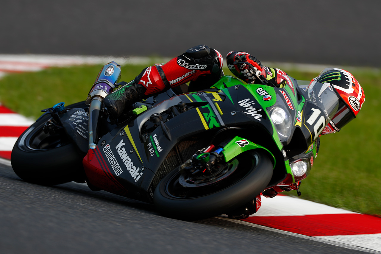 2019年の鈴鹿8耐を走るジョナサン・レイ（Kawasaki Racing Team Suzuka 8H）
